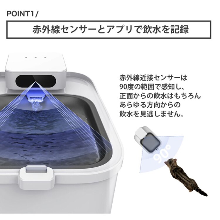 PETKIT ペット用自動給水器 P4115 【プラザセレクト】